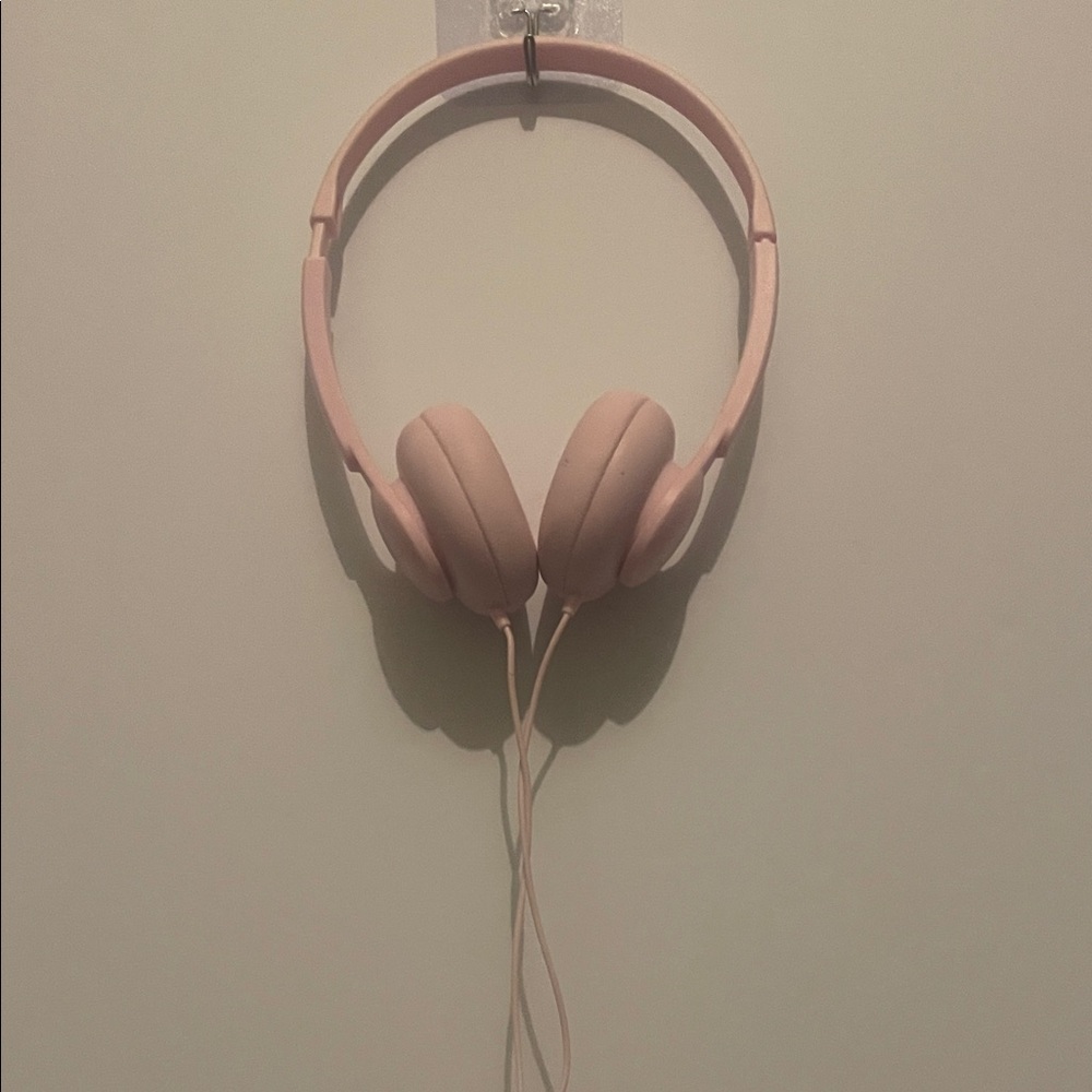 Sleek Pink On-Ear Headphones